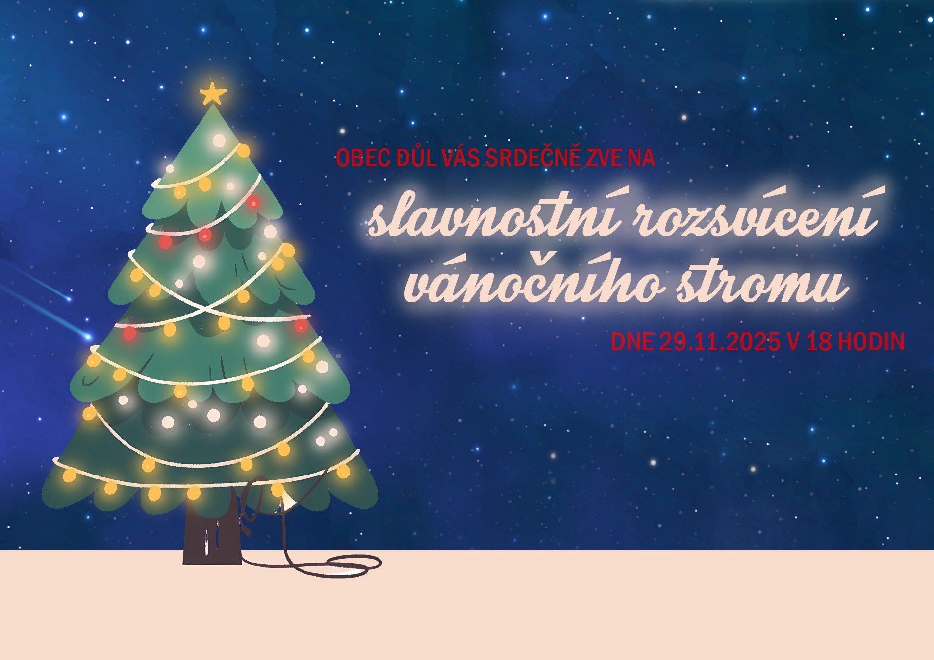 rozsvěcení vánočního stromečku 2025